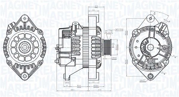 MAGNETI MARELLI kintamosios srovės generatorius 063730861010